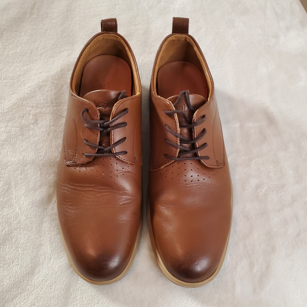 Amberjack Brown Leather Derbys Men' Size 10.5E